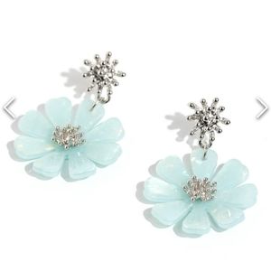 Poetically Pastel Blue Earrings 💙 Post  Acrylic  Vintage